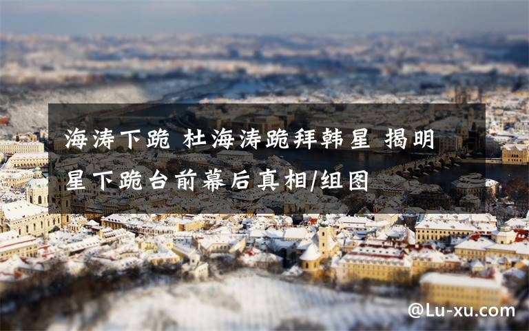 海涛下跪 杜海涛跪拜韩星 揭明星下跪台前幕后真相/组图