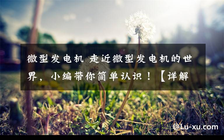 微型发电机 走近微型发电机的世界,小编带你简单认识!【详解】