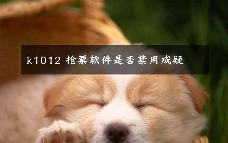k1012 抢票软件是否禁用成疑