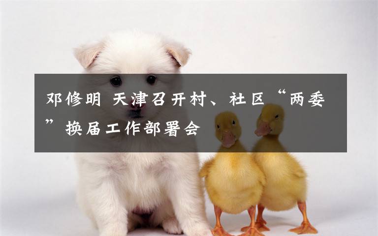 邓修明 天津召开村、社区“两委”换届工作部署会