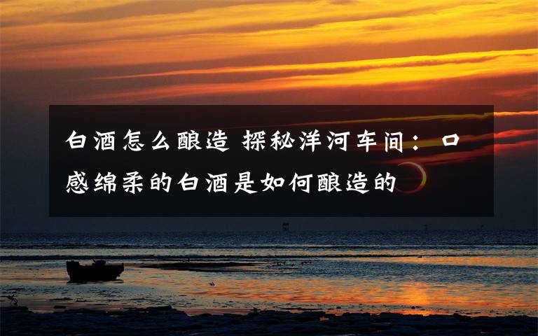 白酒怎么酿造 探秘洋河车间：口感绵柔的白酒是如何酿造的