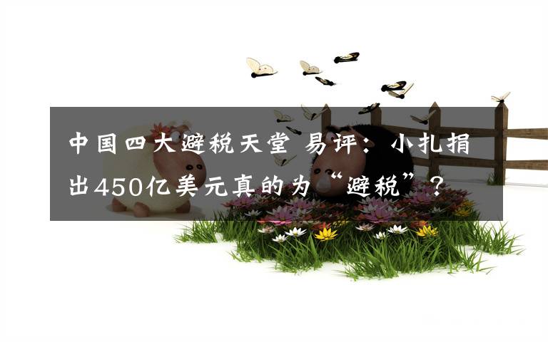 中国四大避税天堂 易评:小扎捐出450亿美元真的为“避税”?