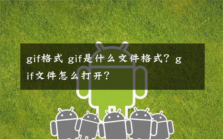 gif格式 gif是什么文件格式?gif文件怎么打开?