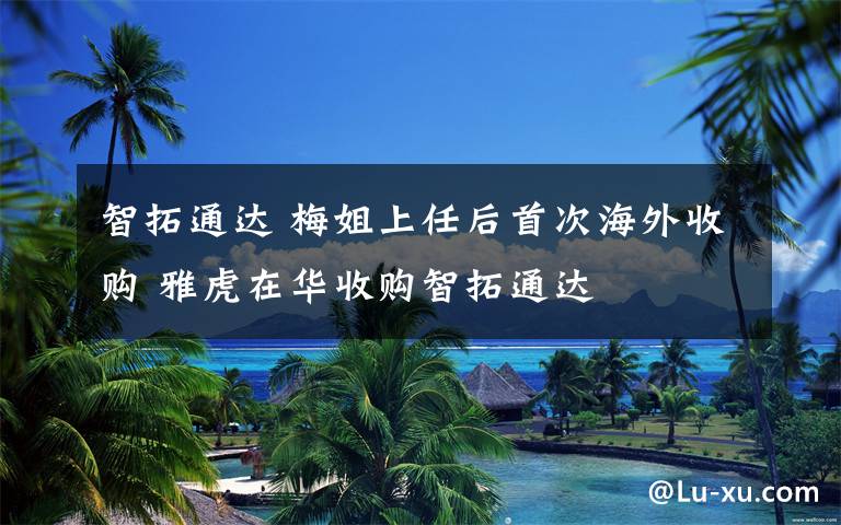 智拓通达 梅姐上任后首次海外收购 雅虎在华收购智拓通达