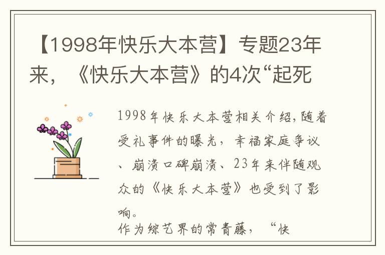 【1998年快乐大本营】专题23年来,《快乐大本营》的4次“起死回生”,堪称教科书级自救