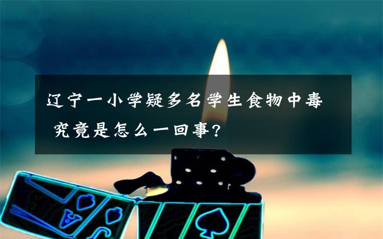 辽宁一小学疑多名学生食物中毒 究竟是怎么一回事?