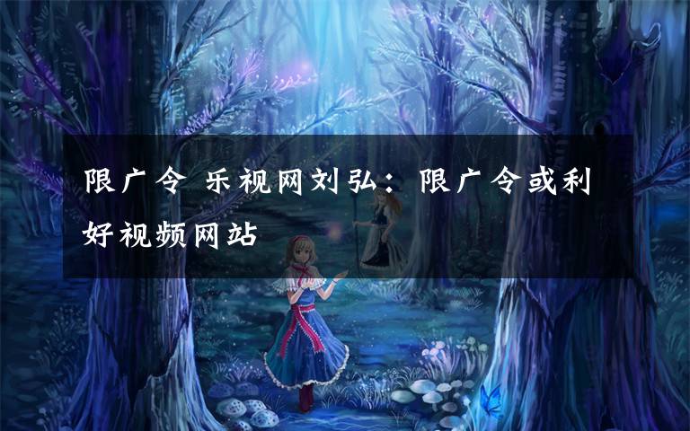 限广令 乐视网刘弘:限广令或利好视频网站
