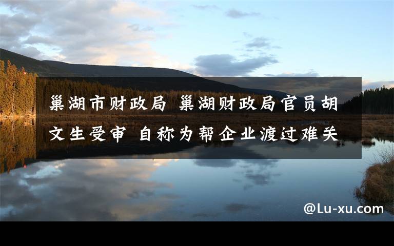 巢湖市财政局 巢湖财政局官员胡文生受审 自称为帮企业渡过难关违规担保