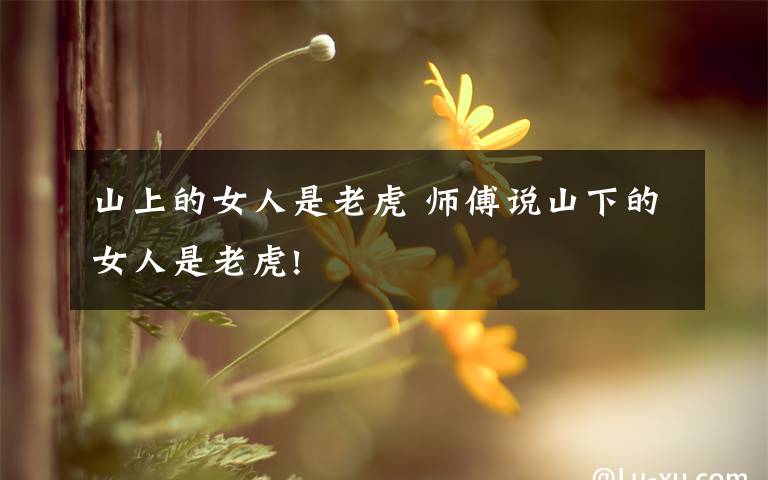 山上的女人是老虎 师傅说山下的女人是老虎!
