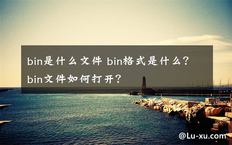 bin是什么文件 bin格式是什么?bin文件如何打开?