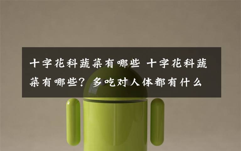 十字花科蔬菜有哪些 十字花科蔬菜有哪些?多吃对人体都有什么好吃?