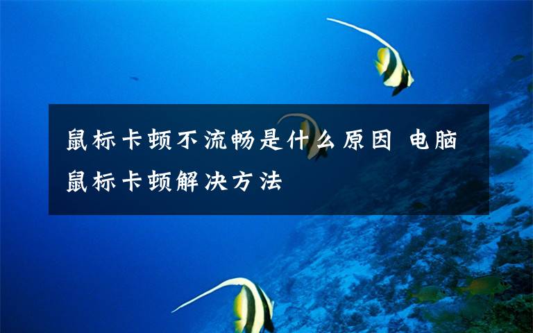 鼠标卡顿不流畅是什么原因 电脑鼠标卡顿解决方法