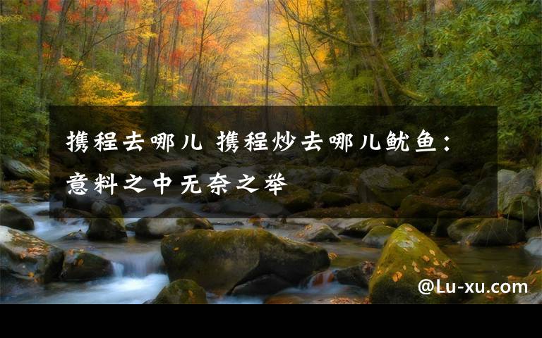 携程去哪儿 携程炒去哪儿鱿鱼:意料之中无奈之举