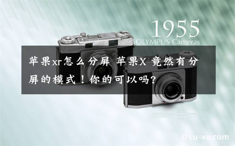 苹果xr怎么分屏 苹果X 竟然有分屏的模式!你的可以吗?