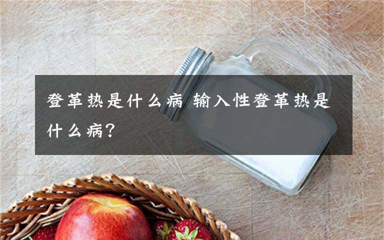 登革热是什么病 输入性登革热是什么病?