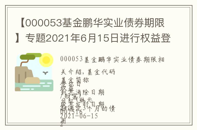 【000053基金鹏华实业债券期限】专题2021年6月15日进行权益登记基金一览表 6月15日周二除息基金一览表