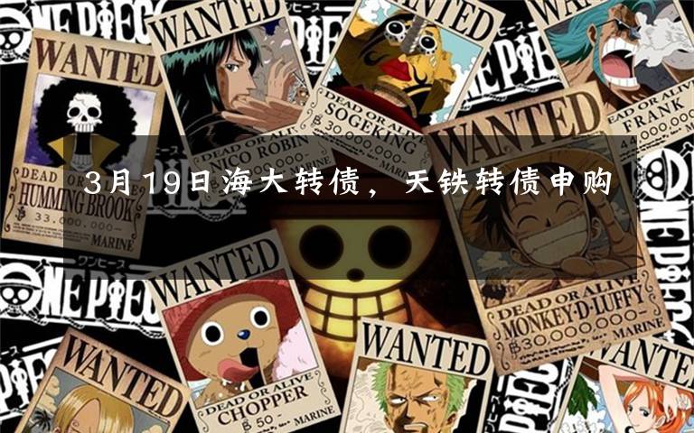 3月19日海大转债,天铁转债申购