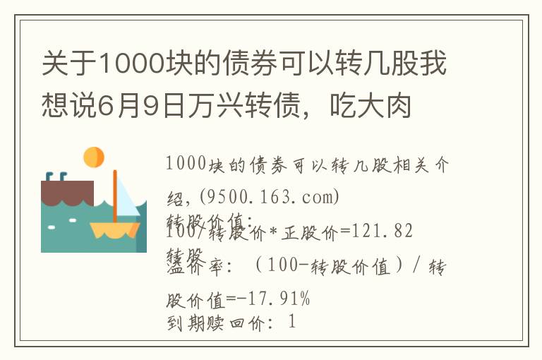 关于1000块的债券可以转几股我想说6月9日万兴转债,吃大肉