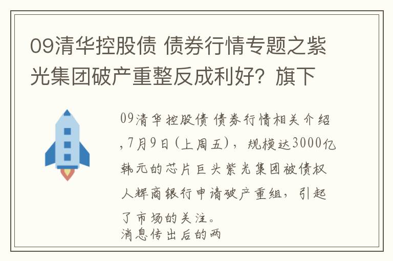 09清华控股债 债券行情专题之紫光集团破产重整反成利好？旗下A股公司股价走势大相径庭，冯柳、董承非一季度刚刚大举买入
