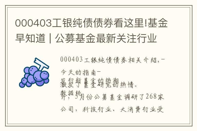 000403工银纯债债券看这里!基金早知道 | 公募基金最新关注行业出炉,偏爱科技及大消费