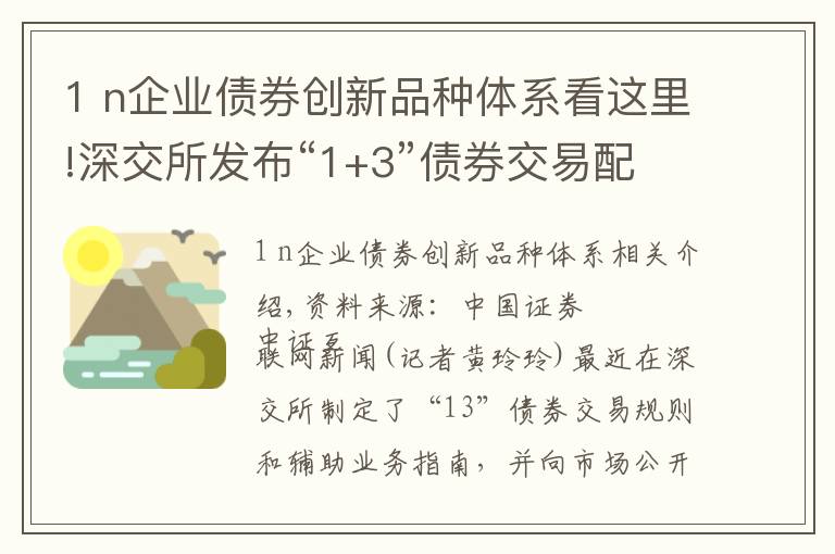 1 n企业债券创新品种体系看这里!深交所发布“1+3”债券交易配套规则