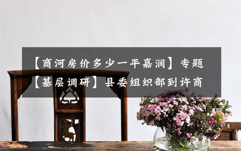 【商河房价多少一平嘉润】专题【基层调研】县委组织部到许商街道调研指导基层党建工作