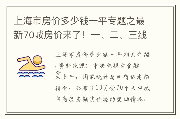 上海市房价多少钱一平专题之最新70城房价来了！一、二、三线城市二手房都降了！你家房价咋样？