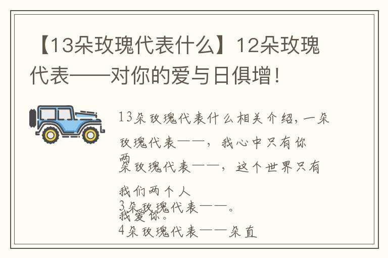 【13朵玫瑰代表什么】12朵玫瑰代表——对你的爱与日俱增!