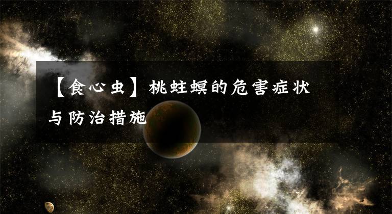 【食心虫】桃蛀螟的危害症状与防治措施