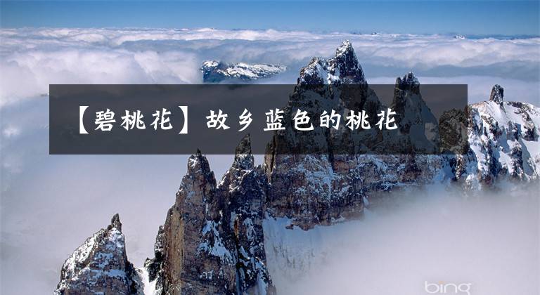 【碧桃花】故乡蓝色的桃花