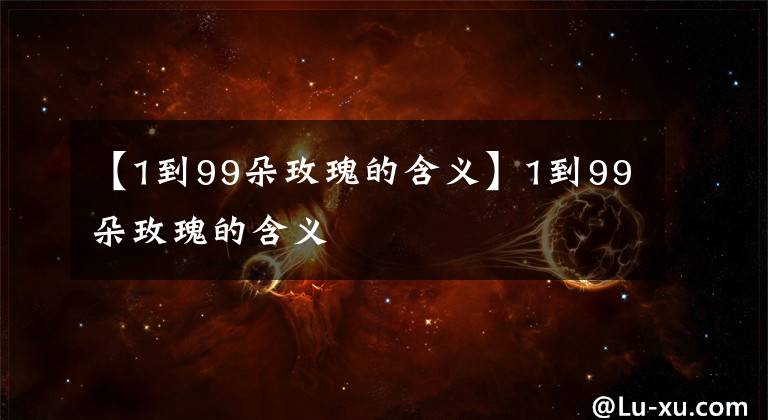 【1到99朵玫瑰的含义】1到99朵玫瑰的含义