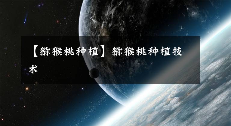 【猕猴桃种植】猕猴桃种植技术