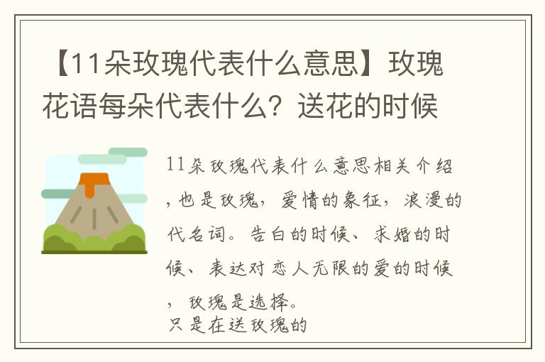 【11朵玫瑰代表什么意思】玫瑰花语每朵代表什么?送花的时候注意了