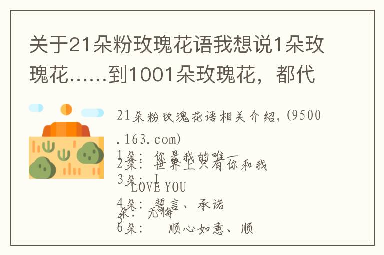 关于21朵粉玫瑰花语我想说1朵玫瑰花……到1001朵玫瑰花,都代表什么,你知道吗?