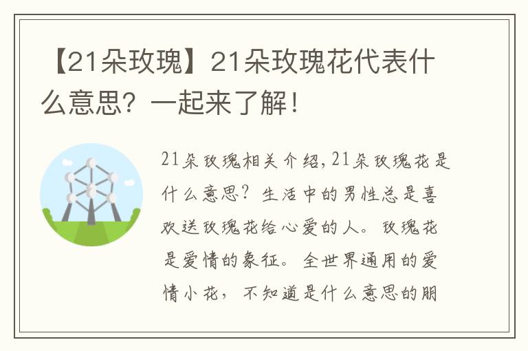 【21朵玫瑰】21朵玫瑰花代表什么意思?一起来了解!