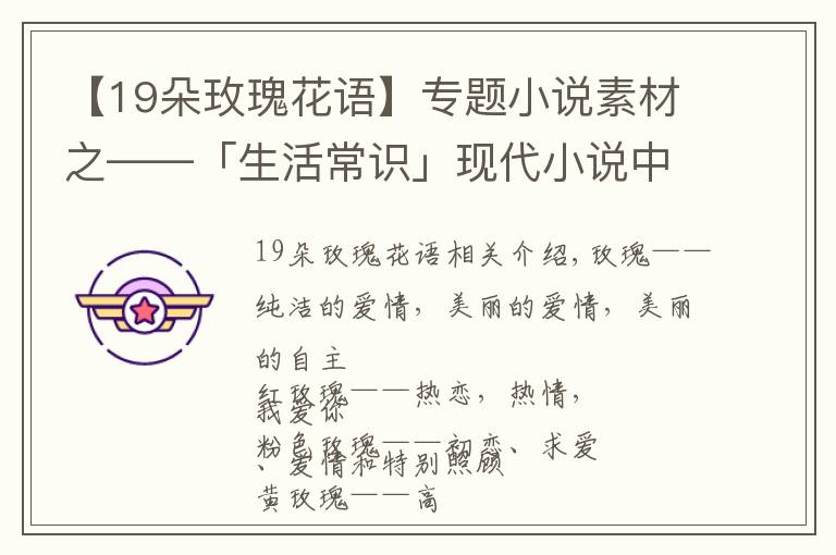 【19朵玫瑰花语】专题小说素材之——「生活常识」现代小说中恋爱必备送花花语