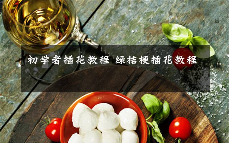 初学者插花教程 绿桔梗插花教程