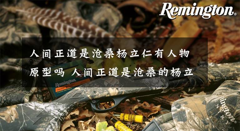 人间正道是沧桑杨立仁有人物原型吗 人间正道是沧桑的杨立仁原型是谁