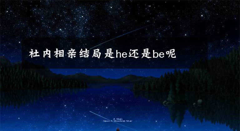 社内相亲结局是he还是be呢