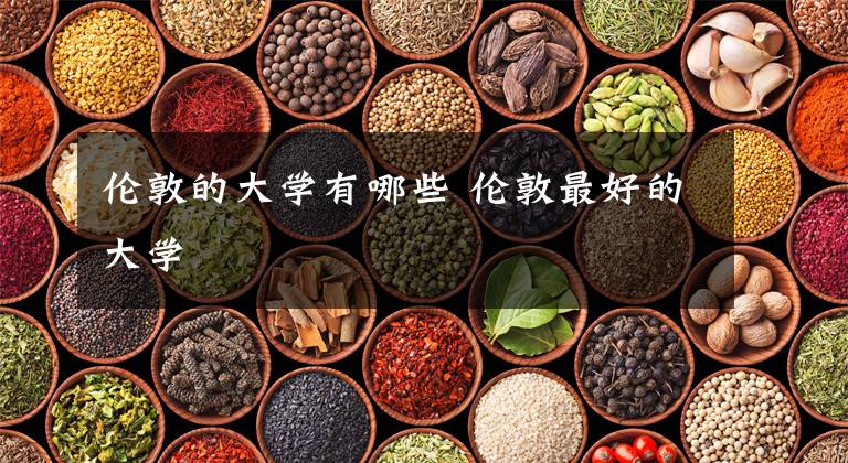 伦敦的大学有哪些 伦敦最好的大学