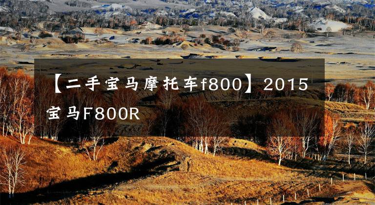 【二手宝马摩托车f800】2015宝马F800R