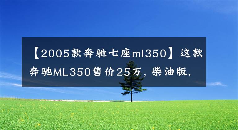 【2005款奔驰七座ml350】这款奔驰ML350售价25万, 柴油版, 车主: 外观优雅大气, 乘坐舒适