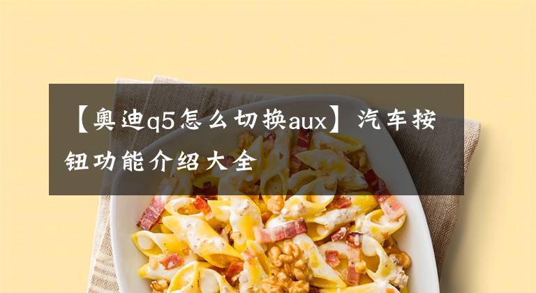 【奥迪q5怎么切换aux】汽车按钮功能介绍大全