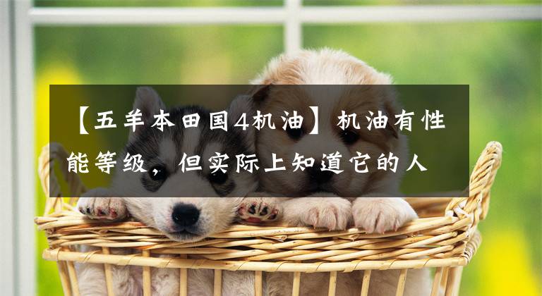 【五羊本田国4机油】机油有性能等级，但实际上知道它的人不多