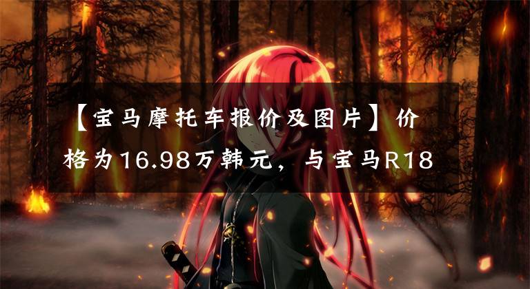 【宝马摩托车报价及图片】价格为16.98万韩元,与宝马R18梦想家对侦察兵斯科特相比,配置高低可见一斑