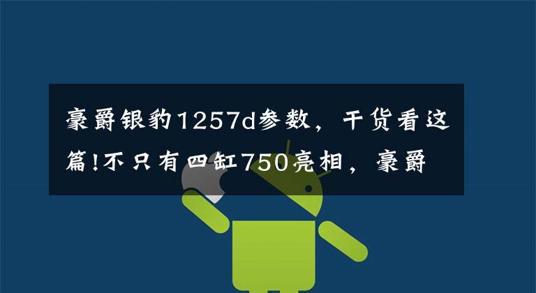 豪爵银豹1257d参数,干货看这篇!不只有四缸750亮相,豪爵还发布了全新运动车款,售价12980元!