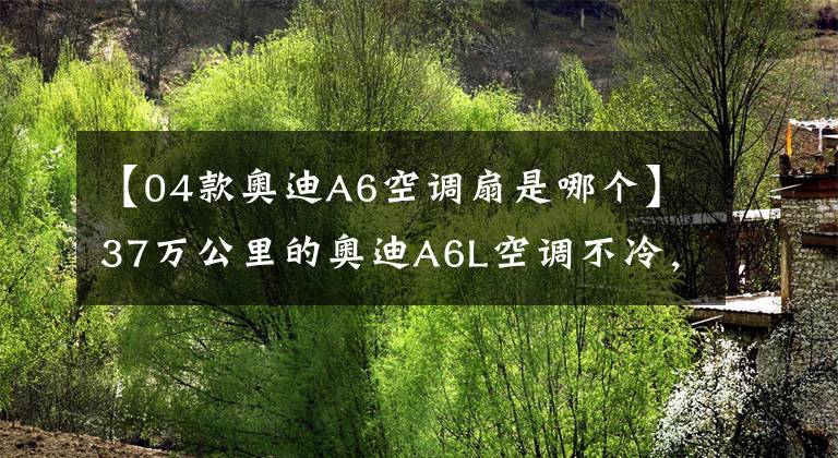 【04款奥迪A6空调扇是哪个】37万公里的奥迪A6L空调不冷，师傅却把发动机的散热风扇给换了！