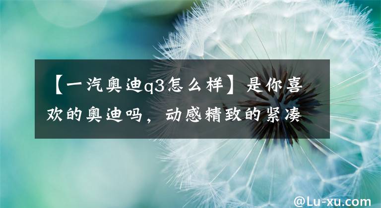 【一汽奥迪q3怎么样】是你喜欢的奥迪吗，动感精致的紧凑型SUV，买菜利器，实拍奥迪Q3