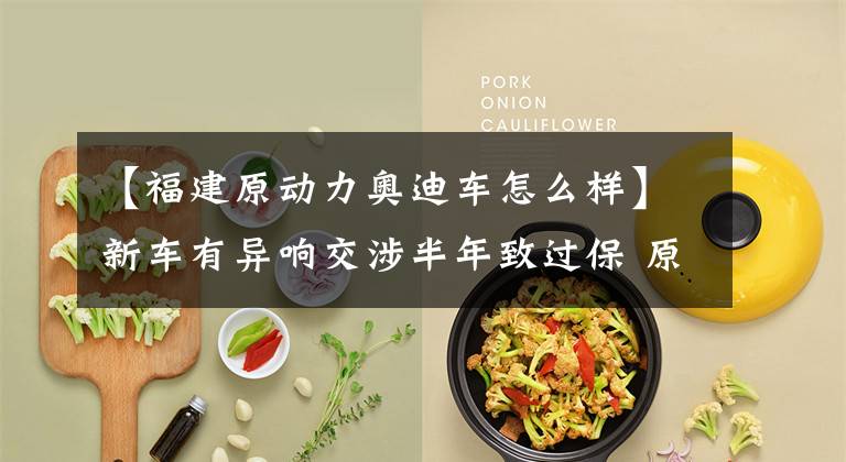 【福建原动力奥迪车怎么样】新车有异响交涉半年致过保 原动力奥迪汽修工试车爆粗口