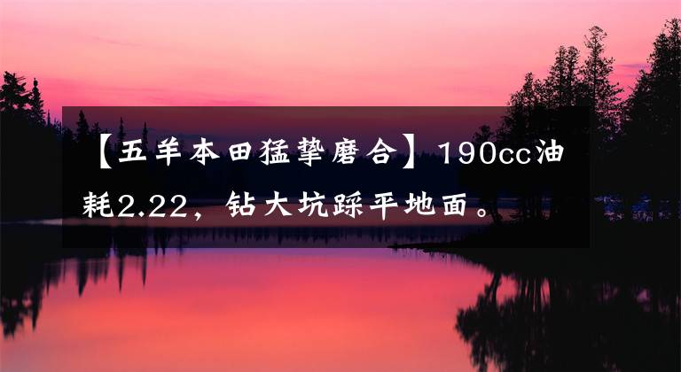 【五羊本田猛挚磨合】190cc油耗2.22，钻大坑踩平地面。